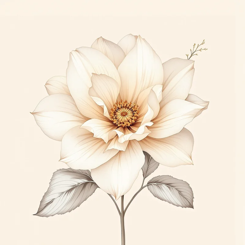 rose profile icon with delicate tones for flower PFP design