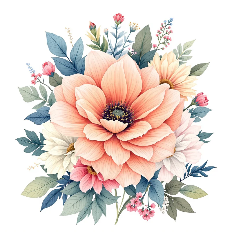 flower aesthetic PFP with spring colors for floral styling