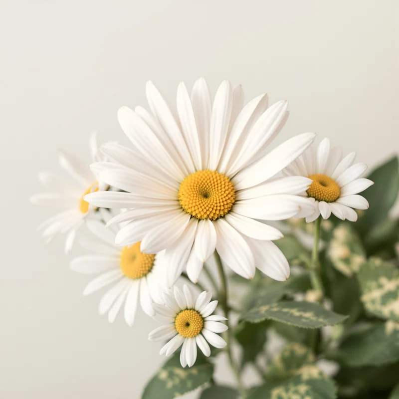 flower aesthetic PFP with light background for avatar display