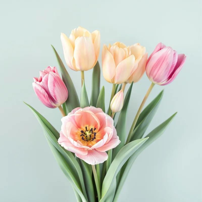 botanical avatar with bloom effect for flower PFP design