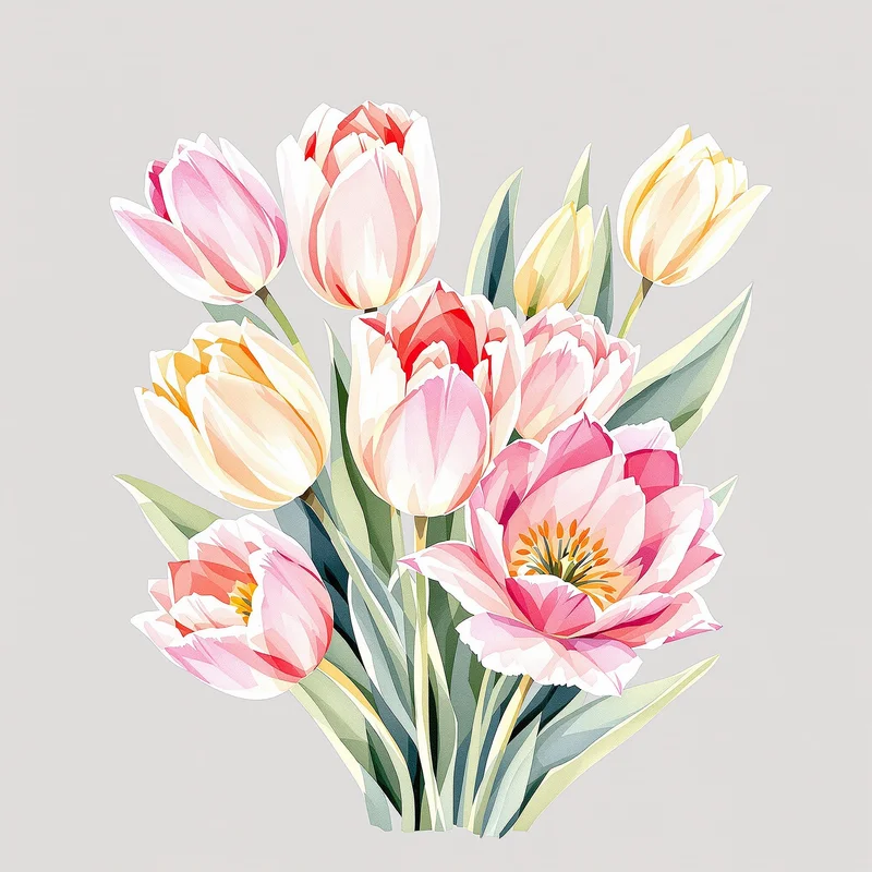 cherry blossom avatar with floral arrangement for soft profile icon