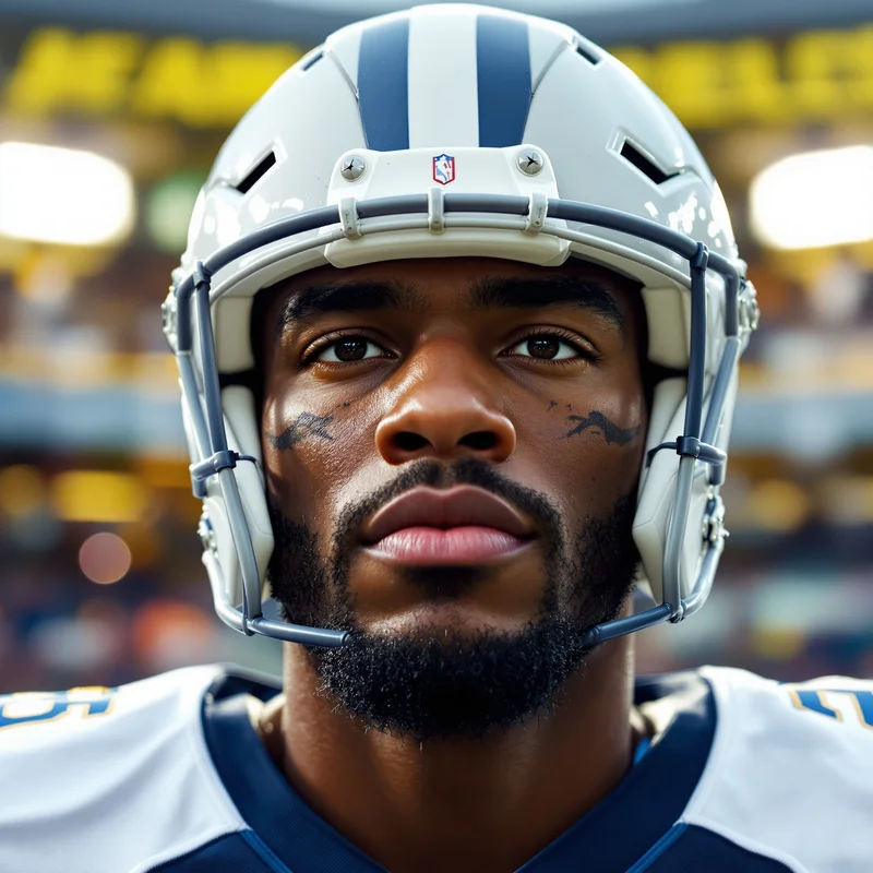 Football PFP avatar with athlete identity and strong profile readability