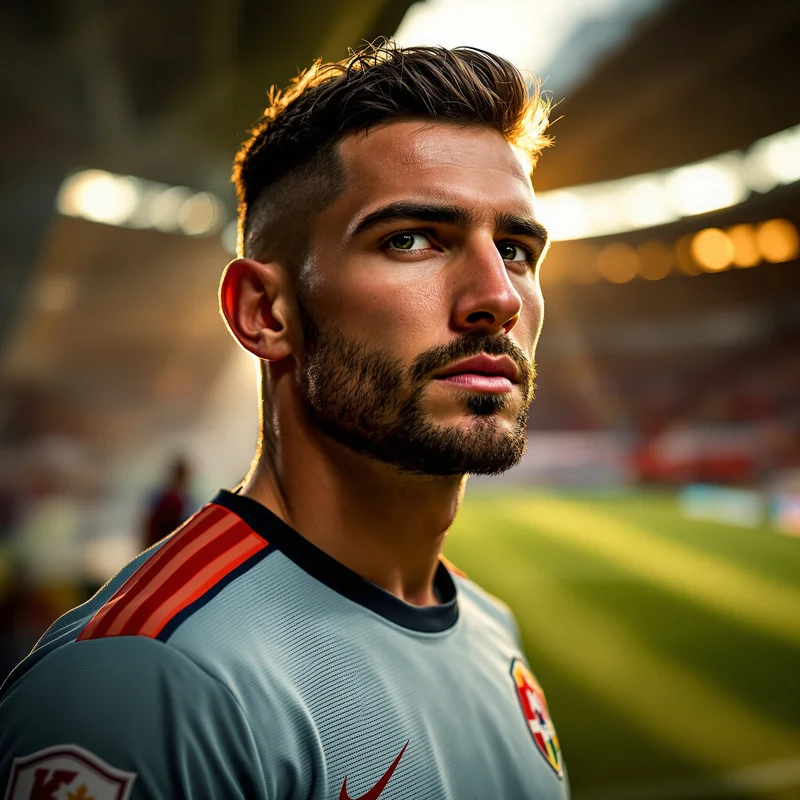 Football PFP avatar with athlete identity and strong profile readability