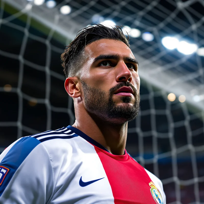 Football PFP with sporty composition and compact avatar clarity