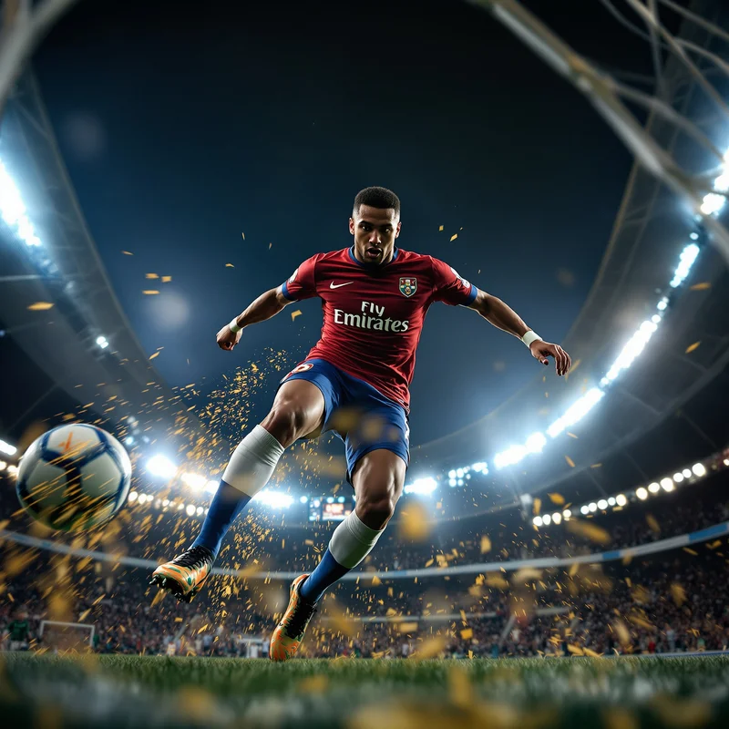 Football PFP with sporty composition and compact avatar clarity