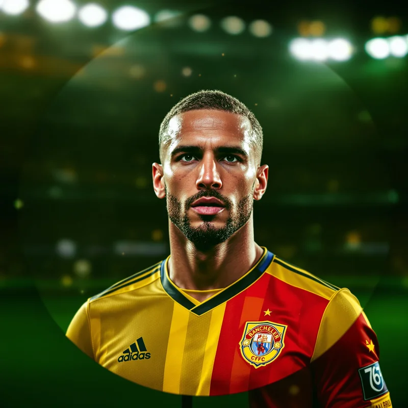 Football PFP with sporty composition and compact avatar clarity