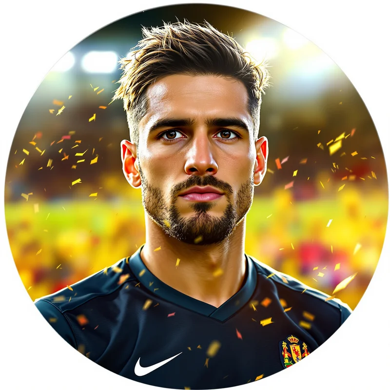 Football avatar portrait with competitive personality and memorable presence