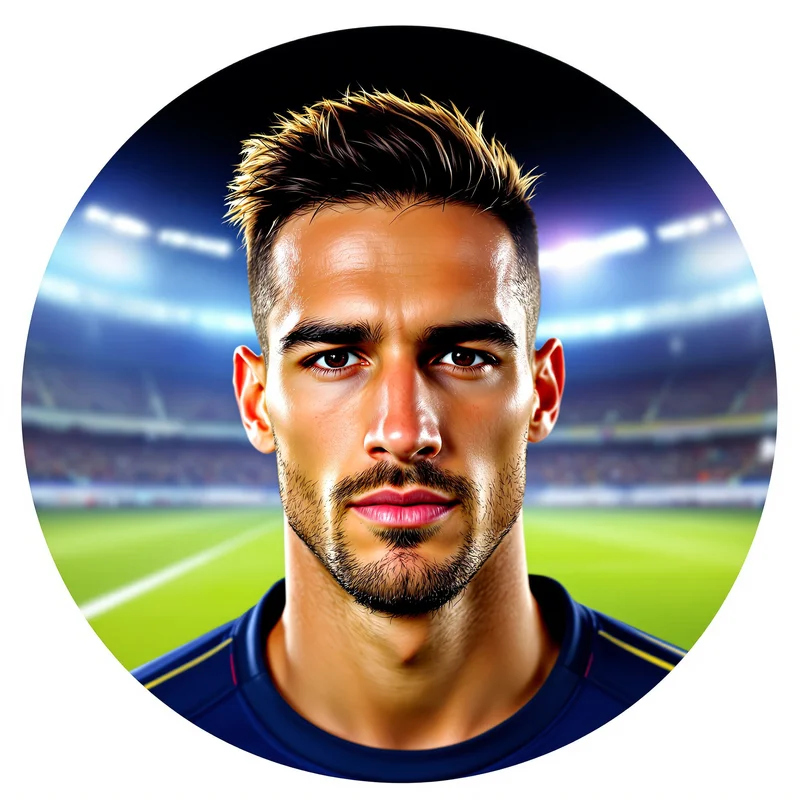 Football avatar portrait with competitive personality and memorable presence