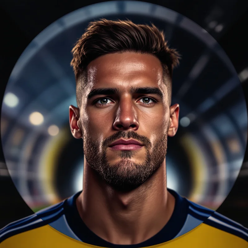 Football avatar portrait with competitive personality and memorable presence