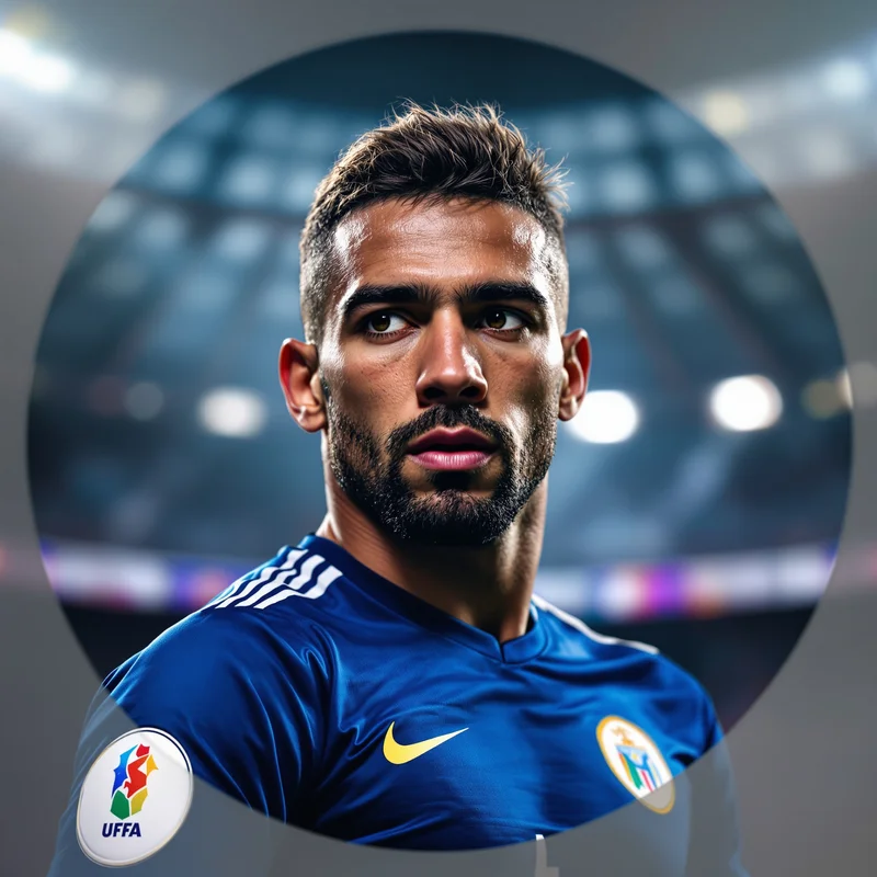 Football avatar portrait with competitive personality and memorable presence