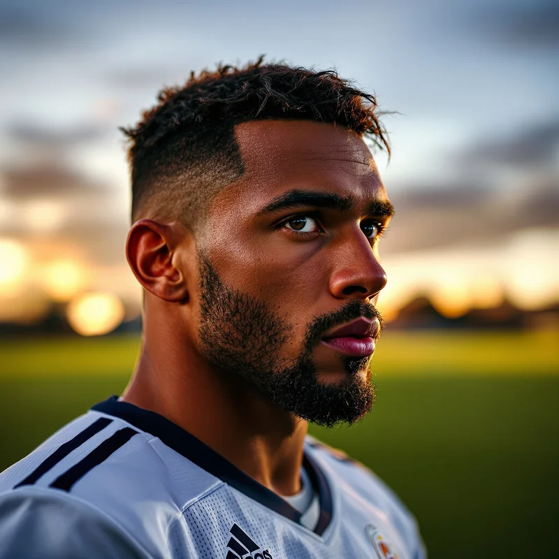 Football PFP avatar with athlete identity and strong profile readability