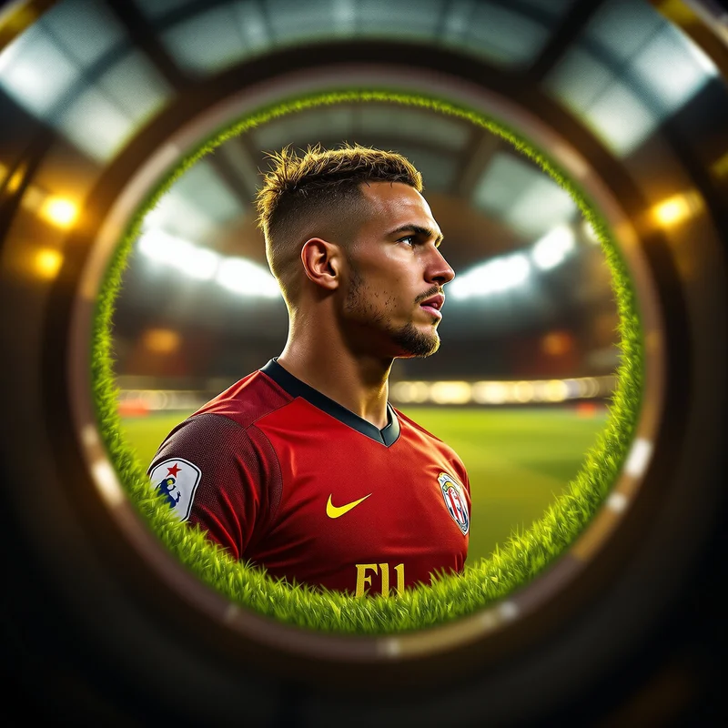 Football profile image optimized for athletic identity and visibility