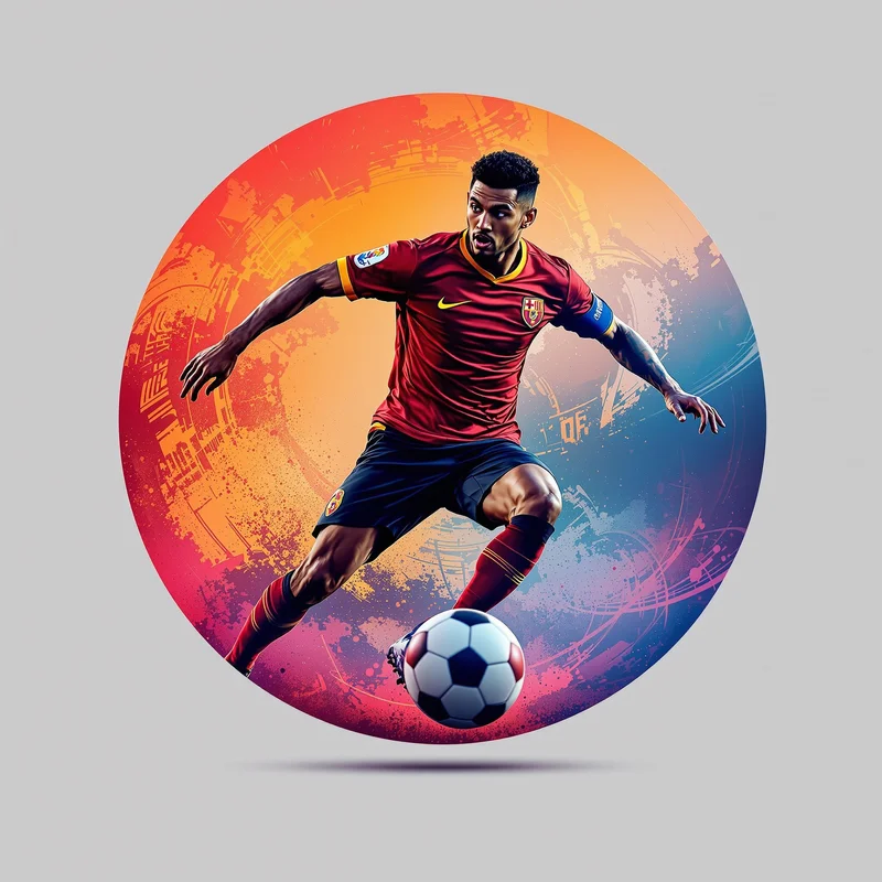 Football profile image optimized for athletic identity and visibility