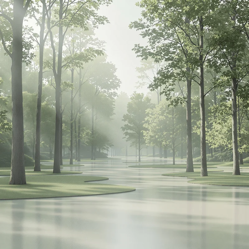 Clean minimal forest background