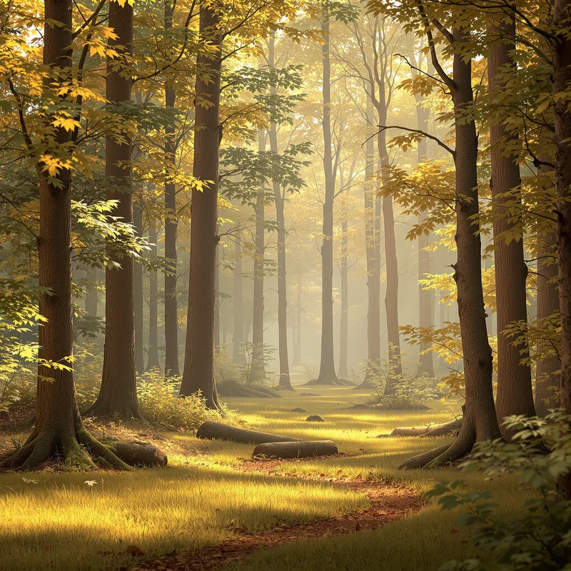 Premium layered forest background