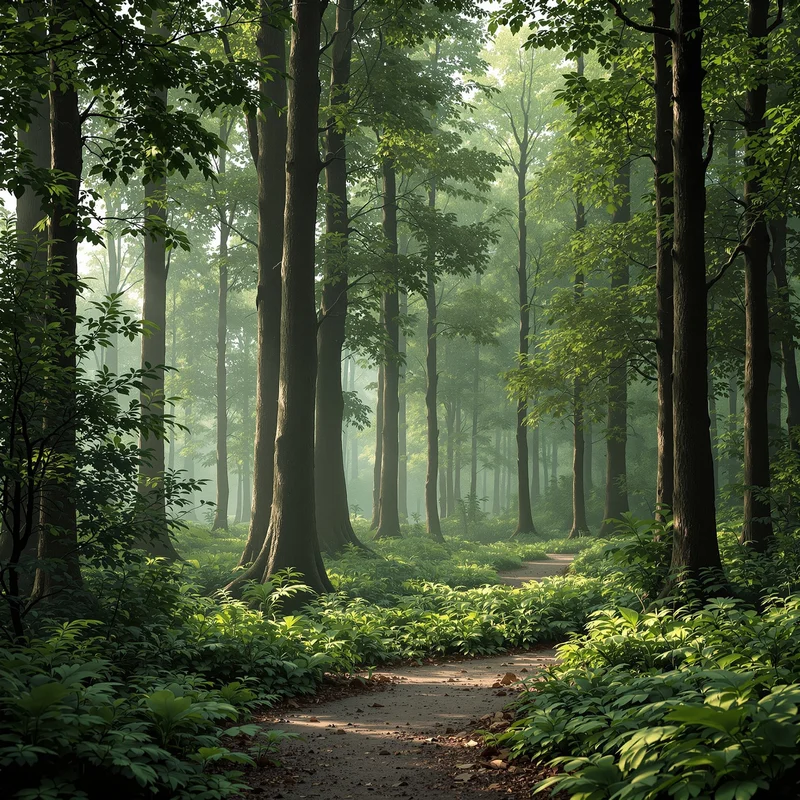 Studio minimal forest background