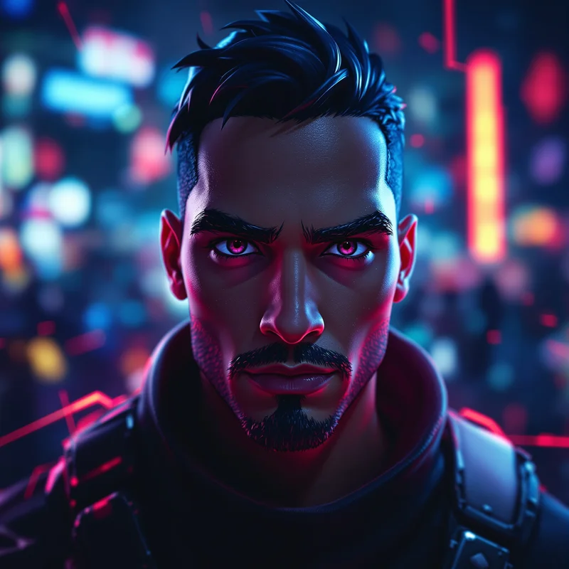 Fortnite avatar profile image with action focus and clear subject