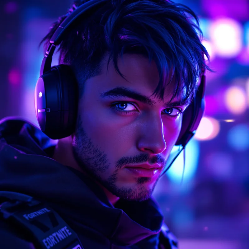 Fortnite avatar profile image with action focus and clear subject