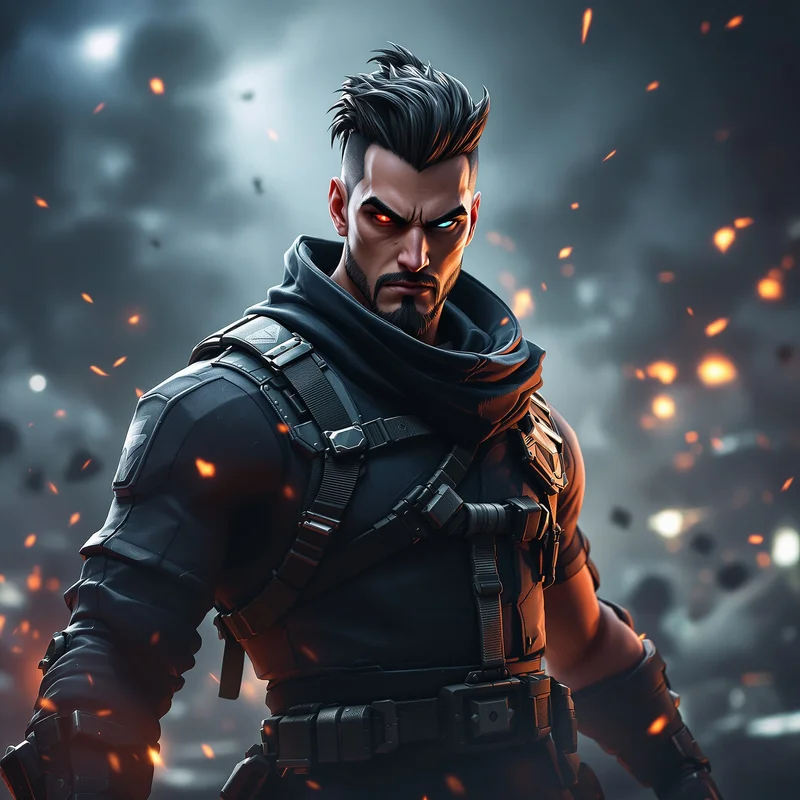 Fortnite avatar portrait optimized for gaming identity