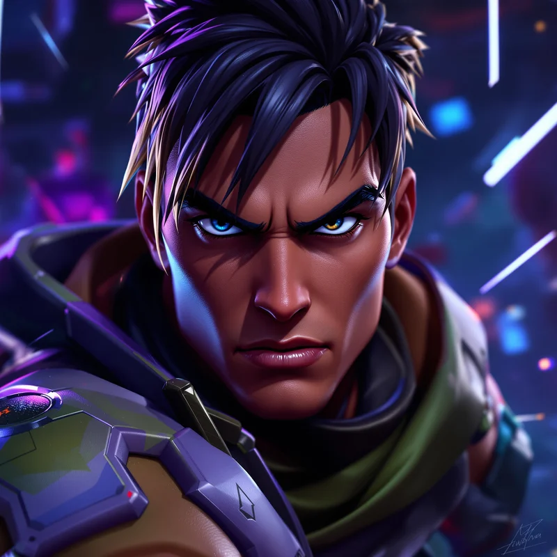 Fortnite avatar profile image with action focus and clear subject