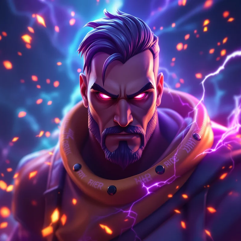 Fortnite avatar profile image with action focus and clear subject