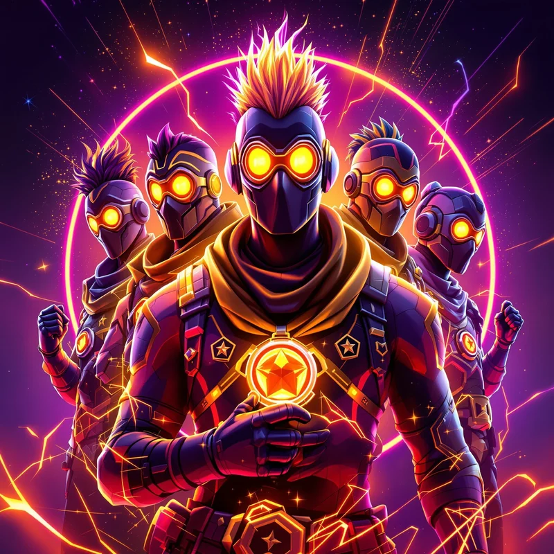 Fortnite PFP with squad energy and team victory aura