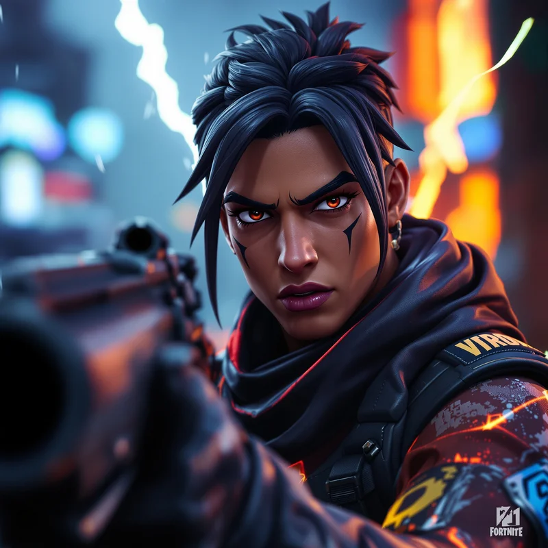 Fortnite PFP avatar with strong gaming identity and battle presence