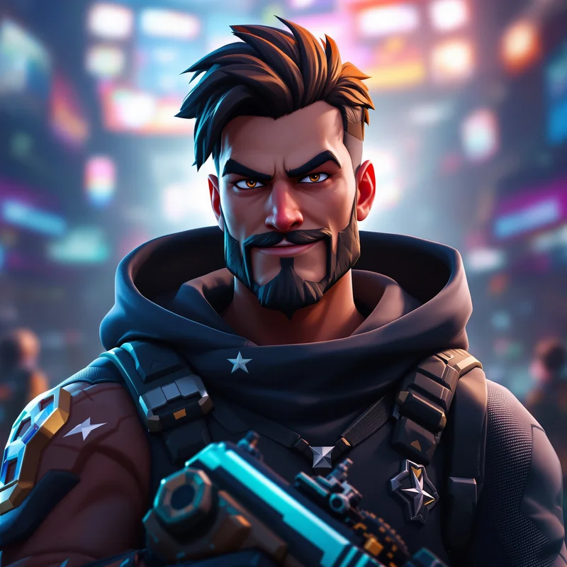 Fortnite PFP avatar with strong gaming identity and battle presence