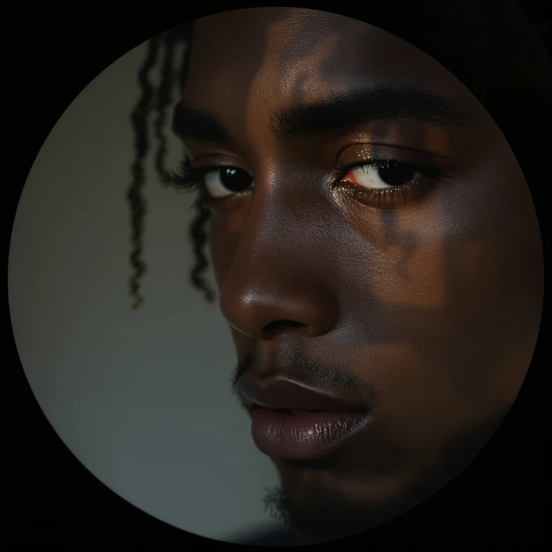 Frank Ocean avatar profile image with reflective expression