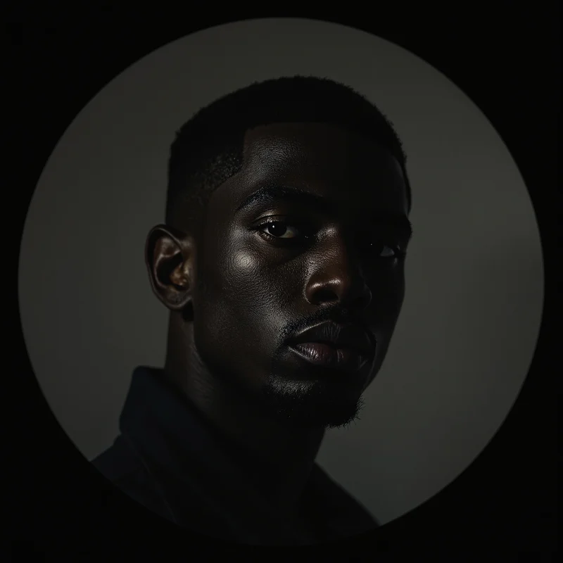 Frank Ocean avatar profile image with reflective expression