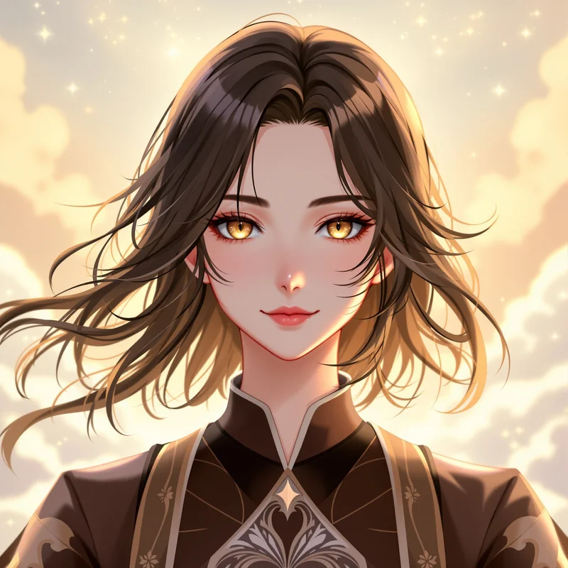 elf mage Frieren anime avatar with subtle fantasy atmosphere for clean portrait display