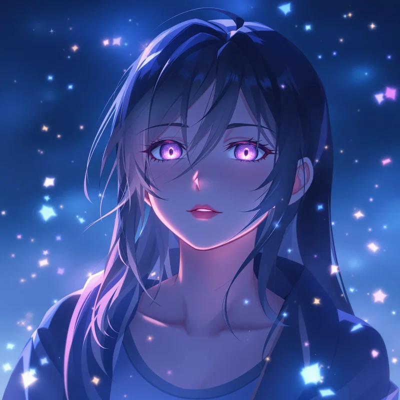 elf mage Frieren anime avatar with quiet magical mood for digital profile identity