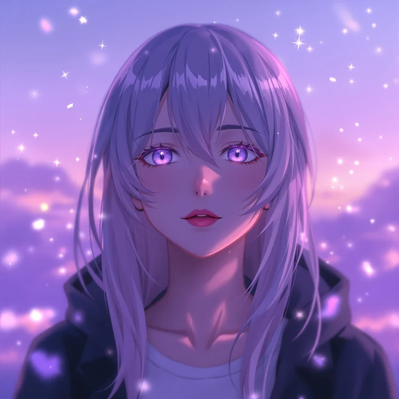 calm Frieren avatar image with soft magical lighting for messaging profile icons