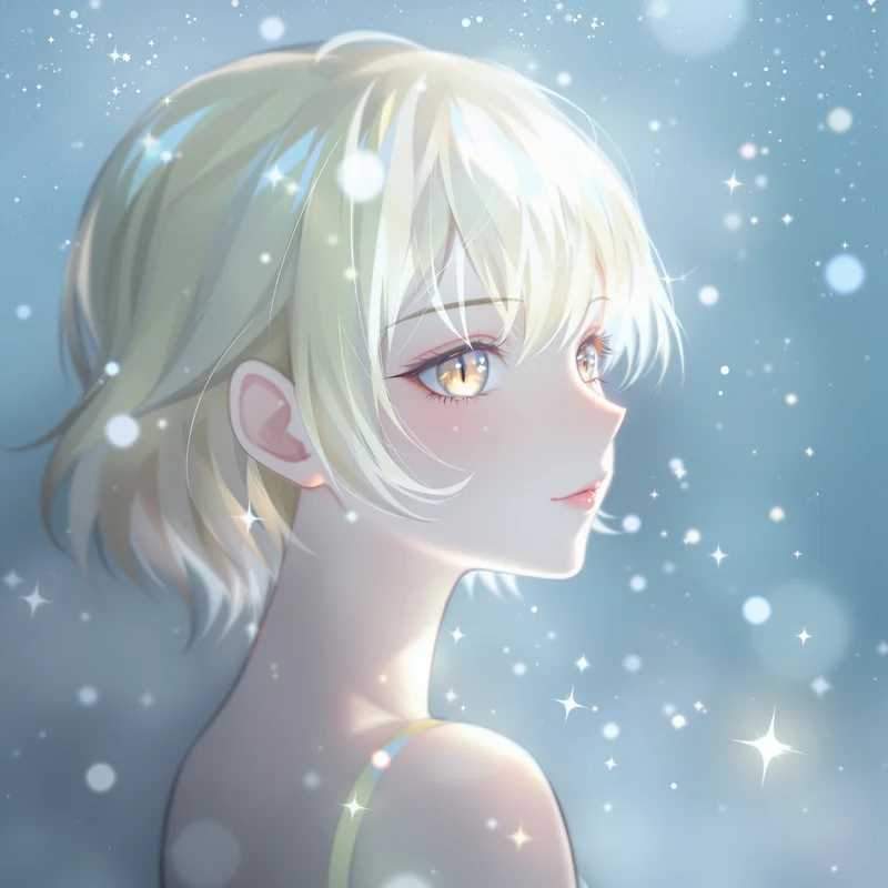 fantasy Frieren profile icon with subtle fantasy atmosphere for clean portrait display