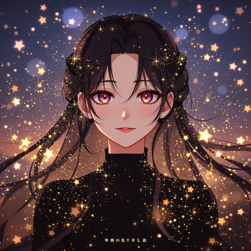 fantasy Frieren profile icon with soft blue lighting for clean portrait display