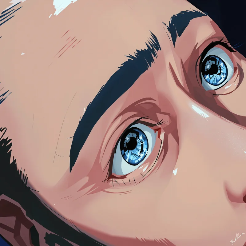 Frieren anime pfp, bare essentials, flat field, clean avatar framing