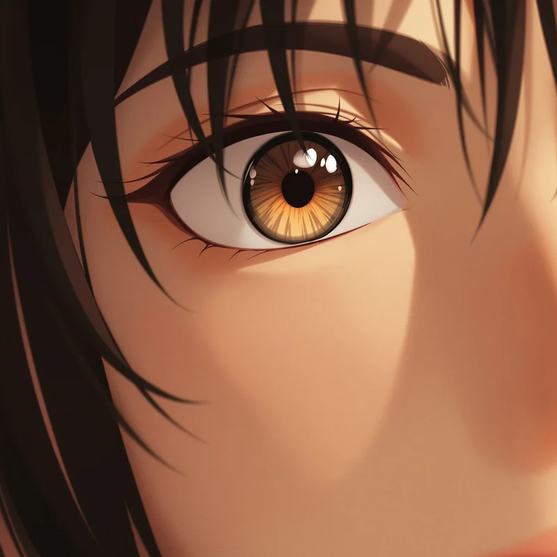 Frieren anime pfp, faded warmth, diffused highlights, clean avatar framing