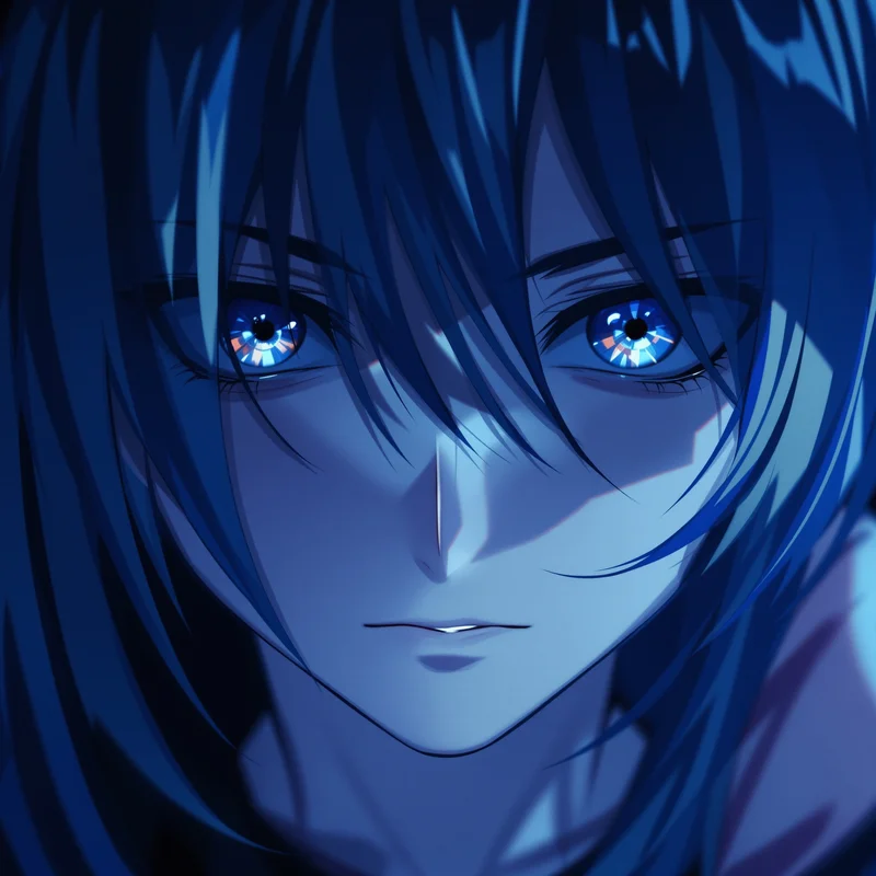 Frieren anime pfp, faint memory, fading edges, clean avatar framing