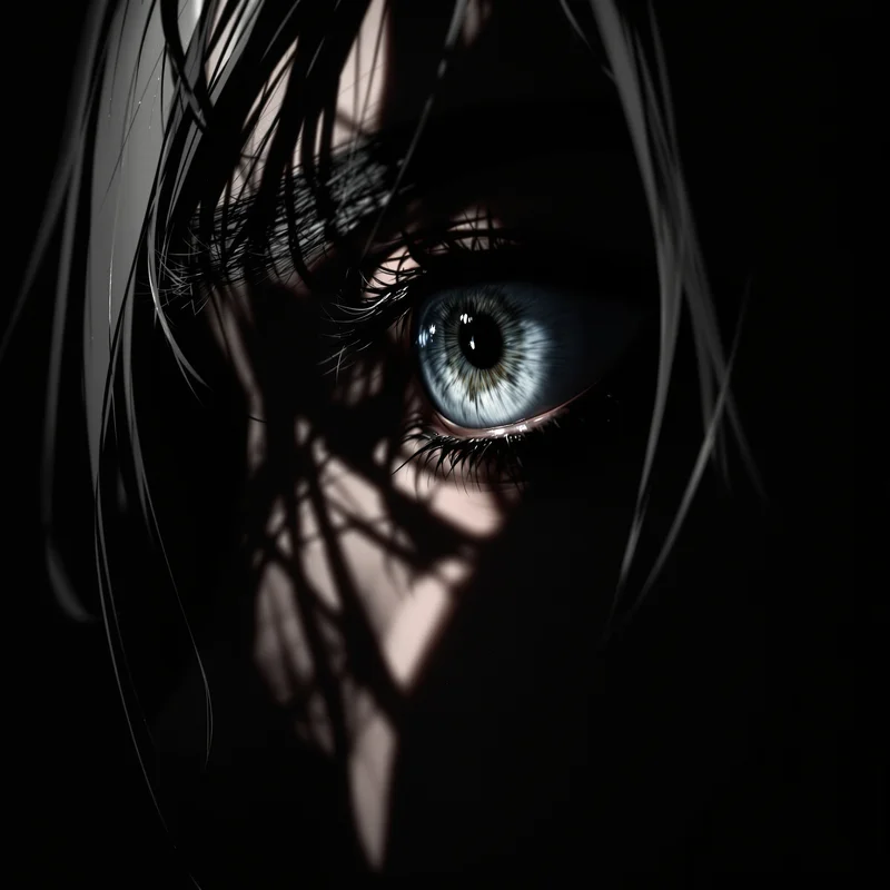 Frieren anime pfp, high clarity, tight crop on eyes, clean avatar framing