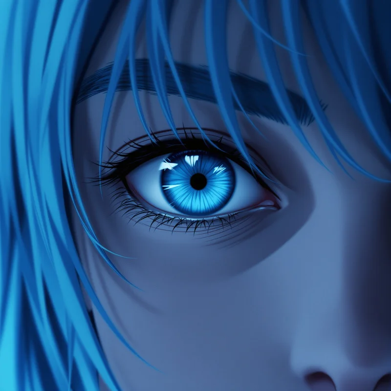 Frieren anime pfp, long-view calm, gentle gradient sky, clean avatar framing