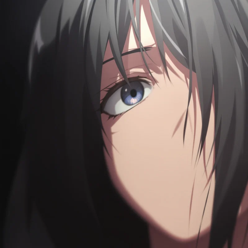 Frieren anime pfp, measured calm, subtle rim, clean avatar framing