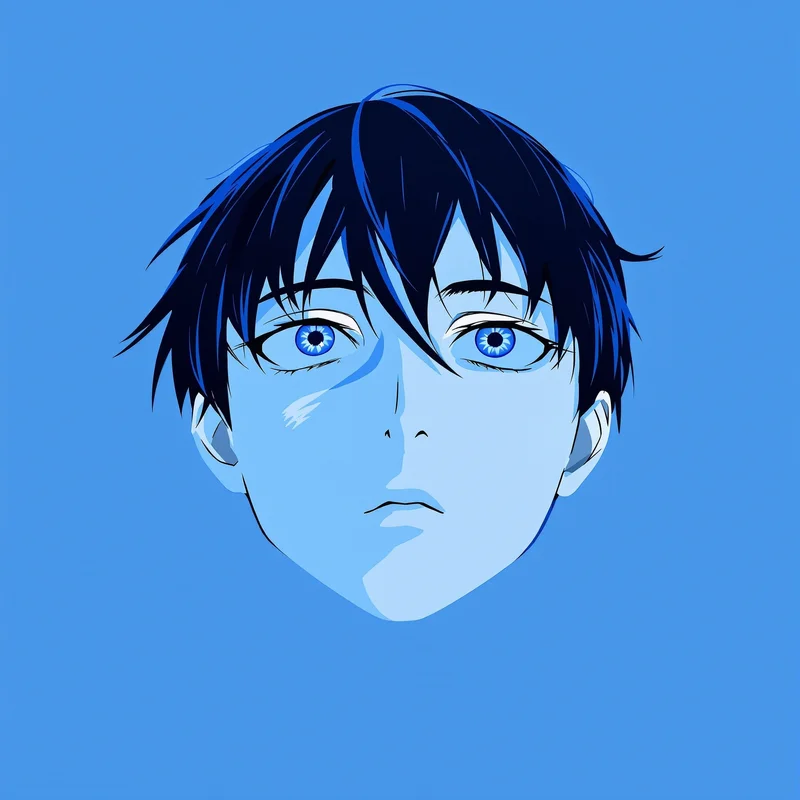 Frieren anime pfp, minimal emotion, tight eye crop, clean avatar framing