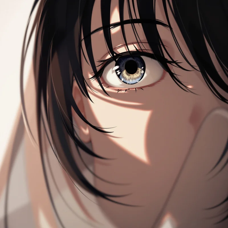 Frieren anime pfp, quiet void, tight framing, clean avatar framing