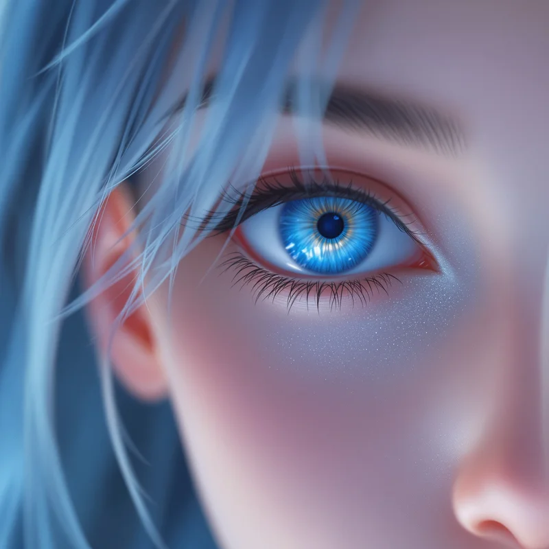 Frieren anime pfp, soft echo, gentle bloom, clean avatar framing