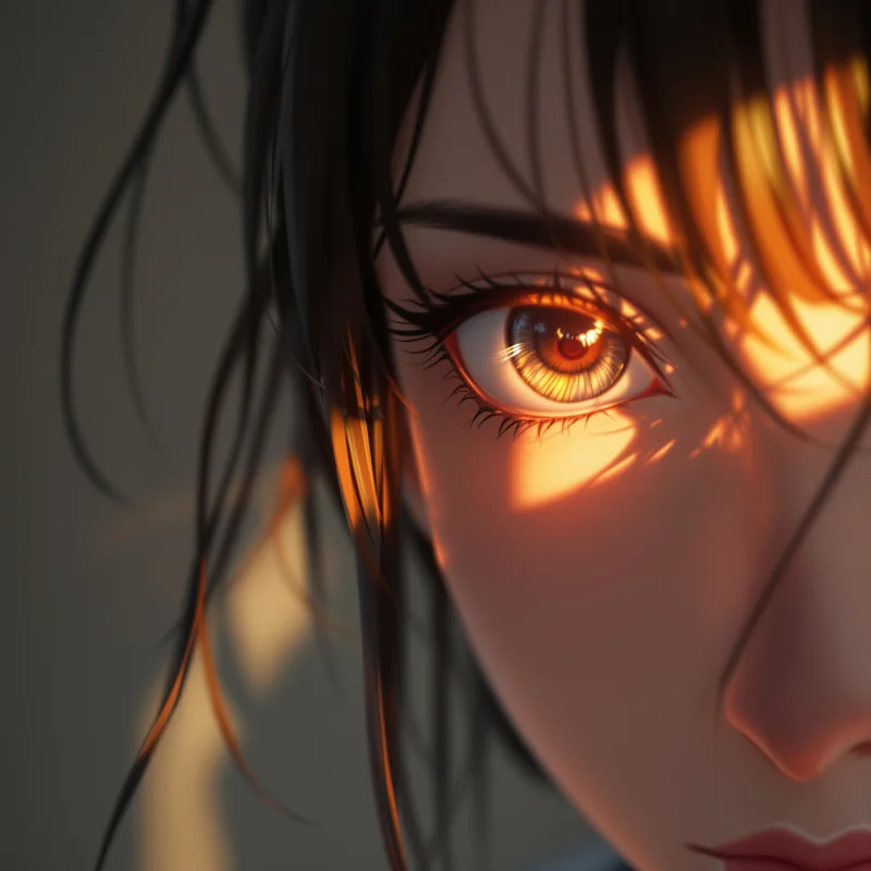 Frieren anime pfp, soft focus, soft fill, clean avatar framing