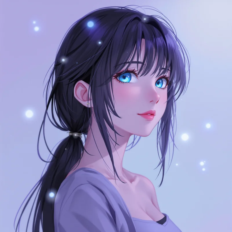 magic themed Frieren PFP with clean square composition for avatar display