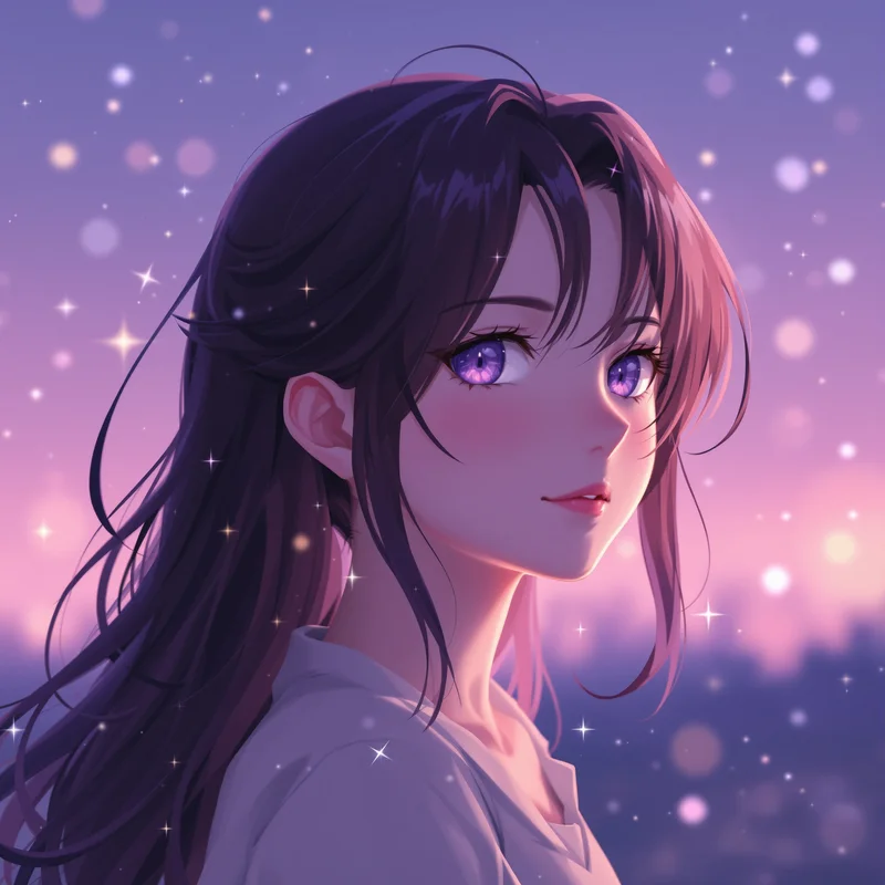 Frieren anime profile picture with soft magical lighting for avatar display