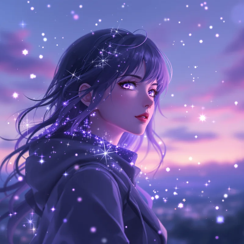 elegant Frieren avatar portrait with gentle anime expression for profile picture use