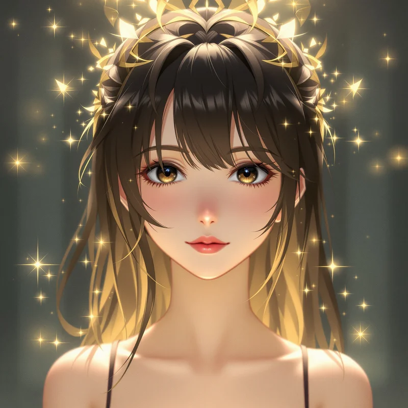 clean Frieren profile portrait with clean square composition for avatar display