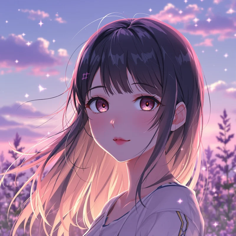 elegant Frieren avatar portrait with soft magical lighting for social avatar use